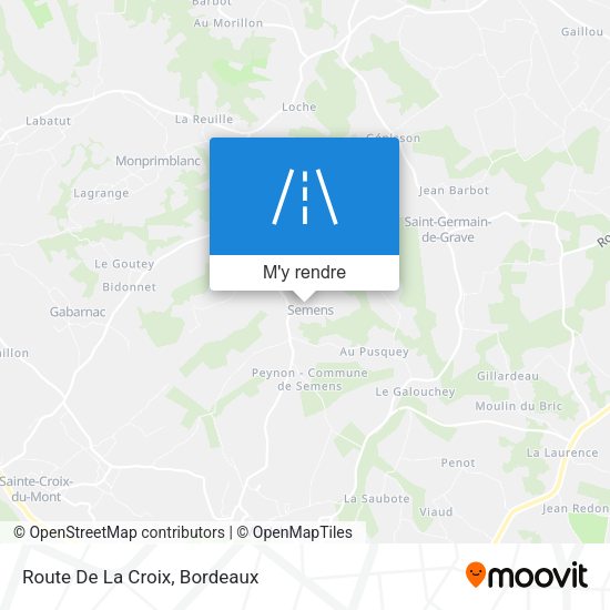 Route De La Croix plan