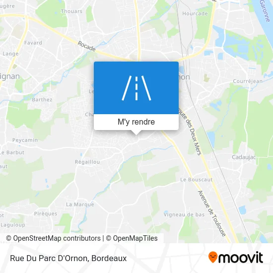 Rue Du Parc D'Ornon plan