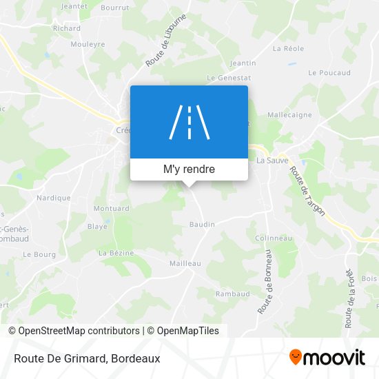 Route De Grimard plan