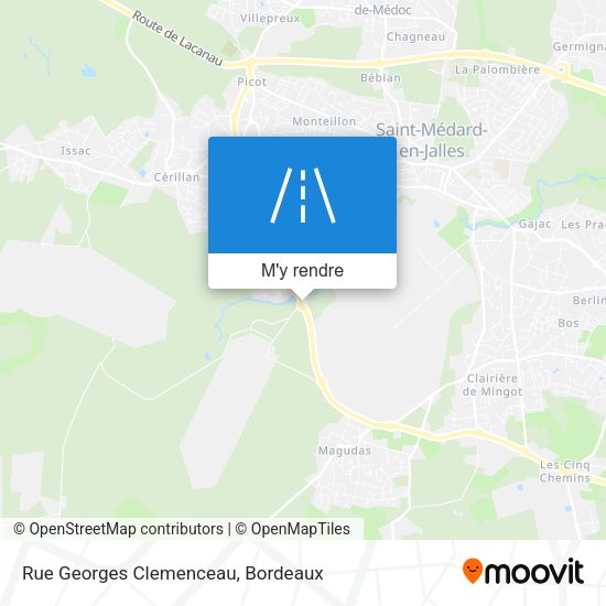 Rue Georges Clemenceau plan