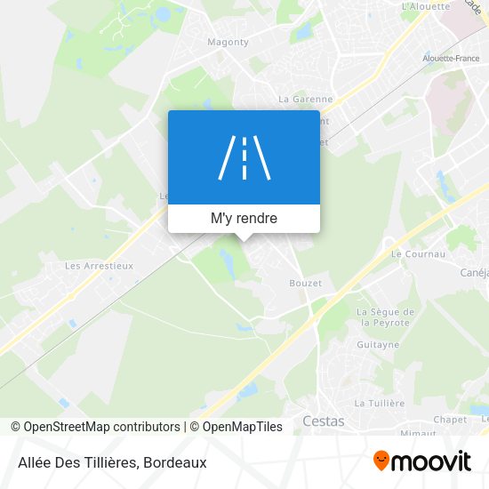 Allée Des Tillières plan