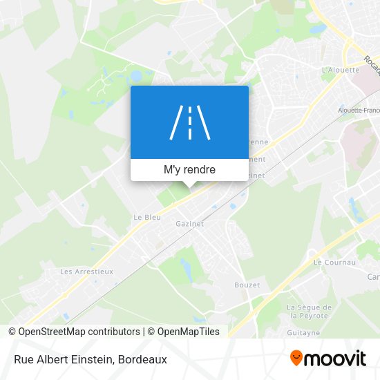 Rue Albert Einstein plan