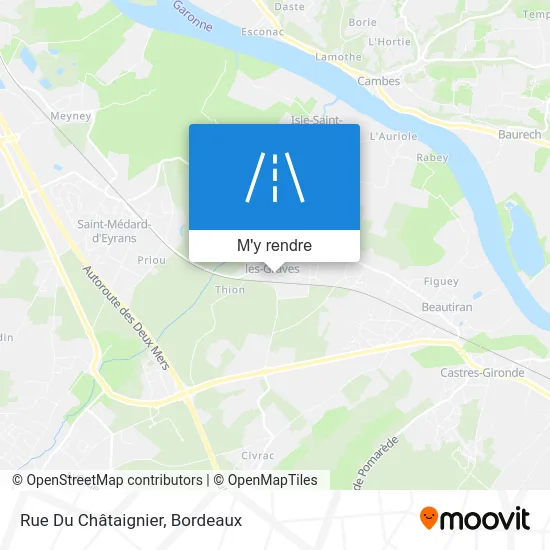 Rue Du Châtaignier plan