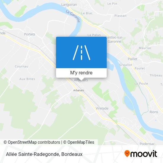 Allée Sainte-Radegonde plan