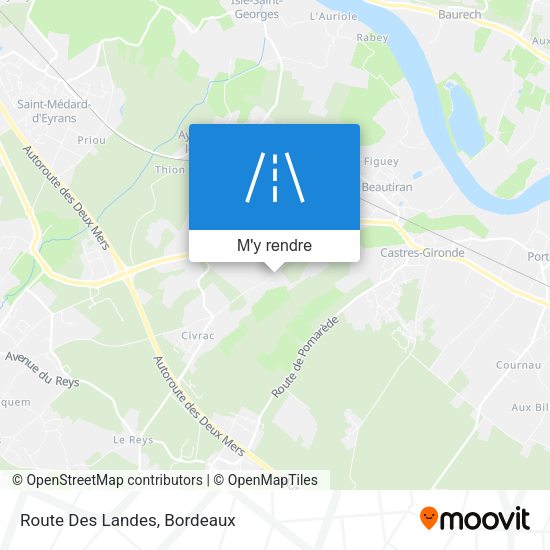 Route Des Landes plan