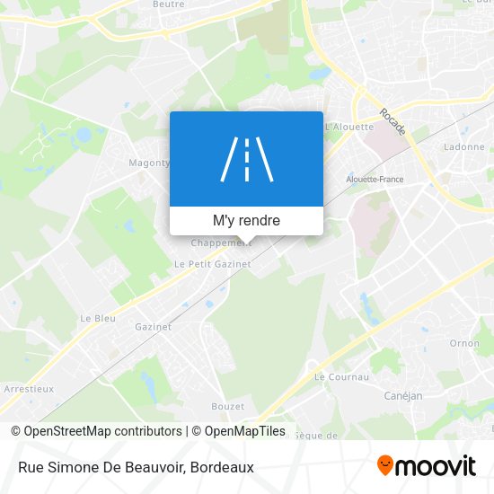 Rue Simone De Beauvoir plan