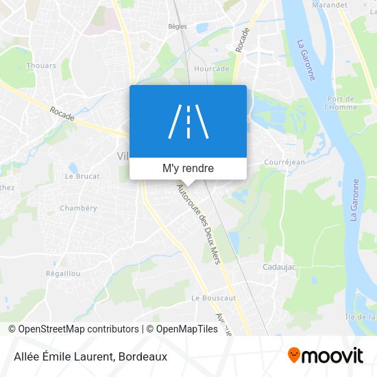 Allée Émile Laurent plan