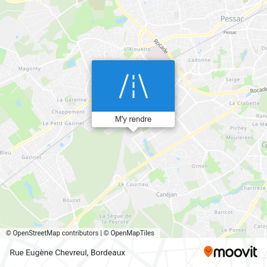 Rue Eugène Chevreul plan