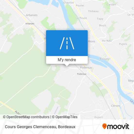 Cours Georges Clemenceau plan