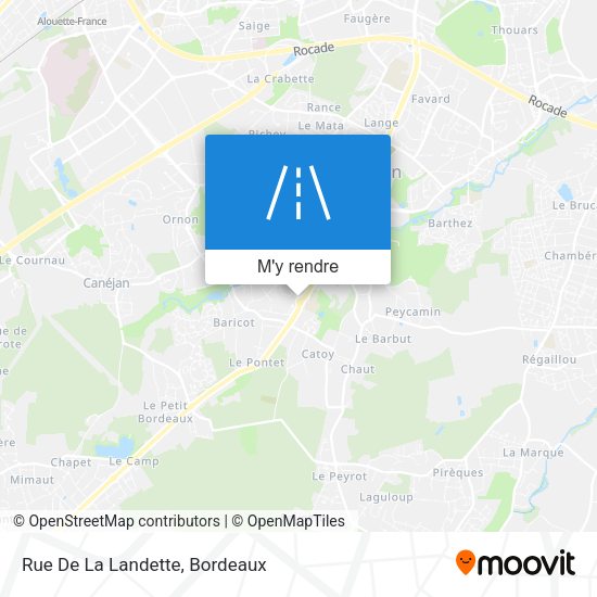 Rue De La Landette plan