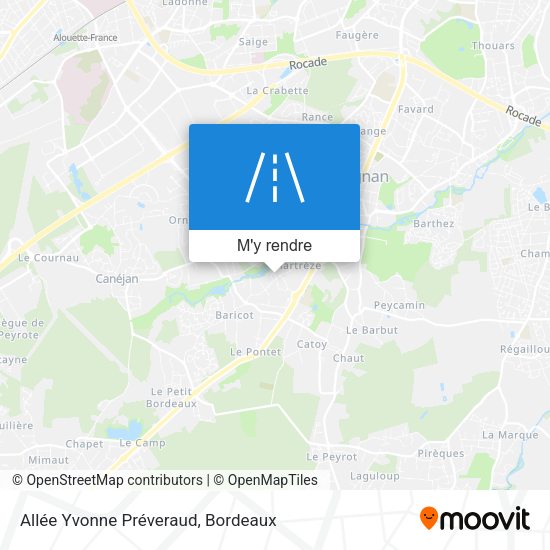 Allée Yvonne Préveraud plan