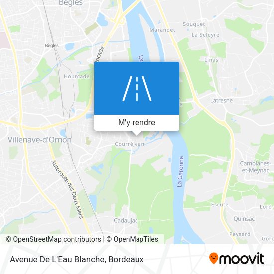 Avenue De L'Eau Blanche plan