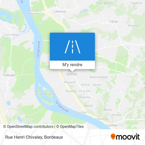 Rue Henri Chivaley plan