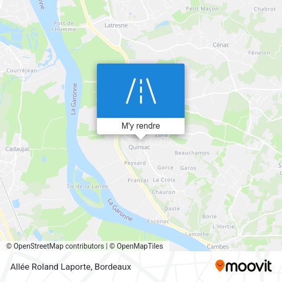 Allée Roland Laporte plan