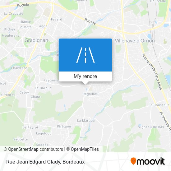 Rue Jean Edgard Glady plan