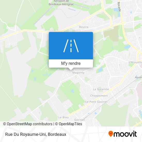 Rue Du Royaume-Uni plan