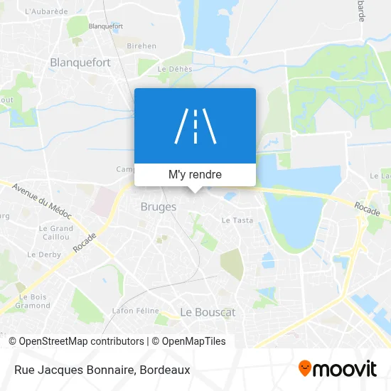 Rue Jacques Bonnaire plan