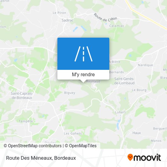 Route Des Méneaux plan