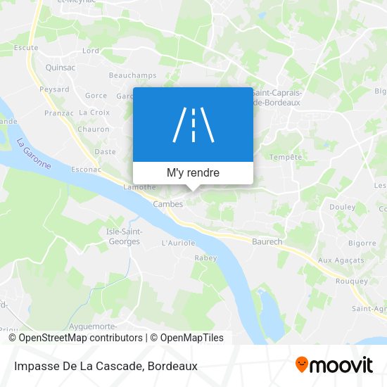 Impasse De La Cascade plan