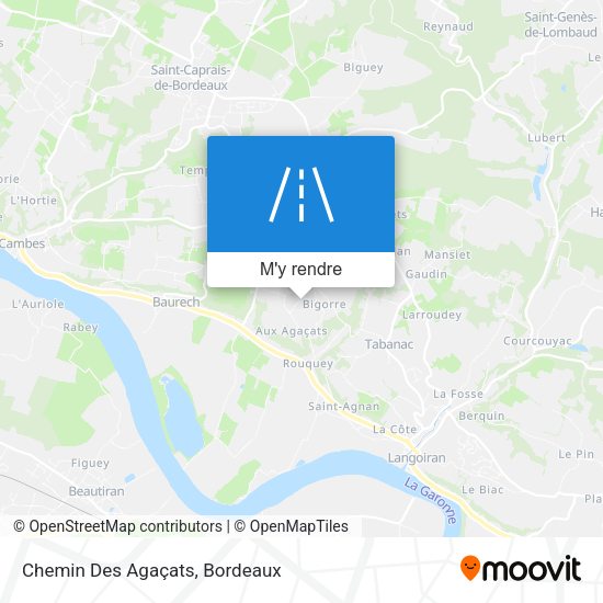 Chemin Des Agaçats plan