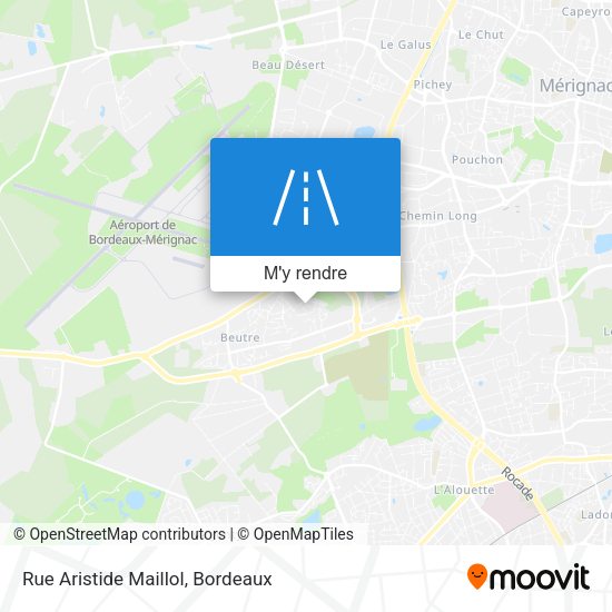 Rue Aristide Maillol plan