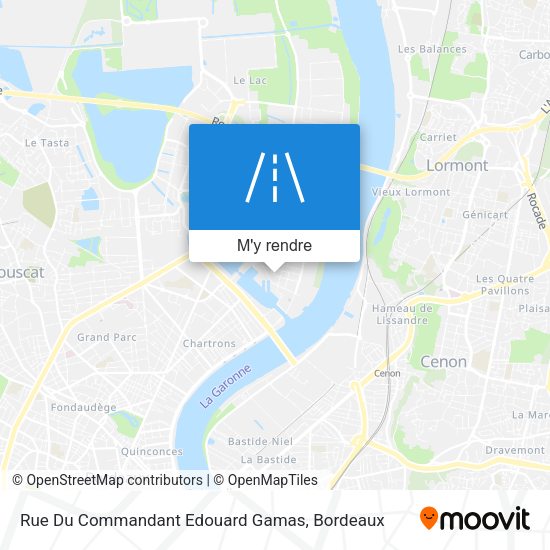 Rue Du Commandant Edouard Gamas plan