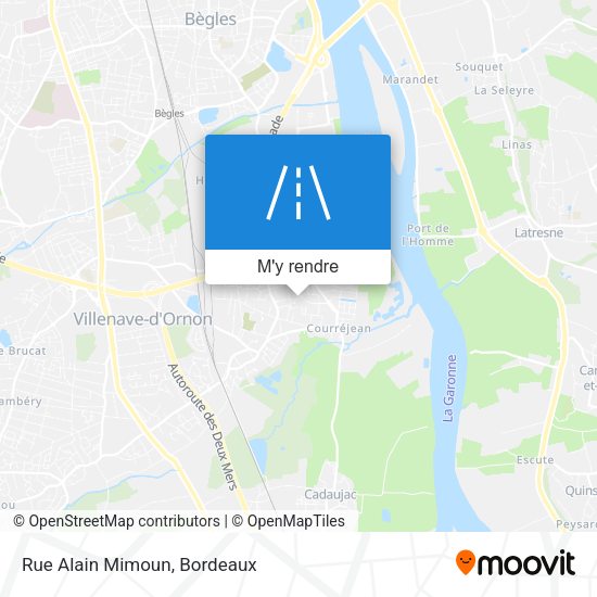 Rue Alain Mimoun plan