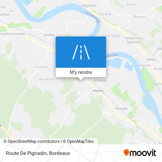 Route De Pignadin plan