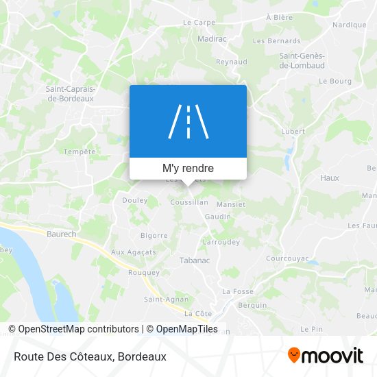 Route Des Côteaux plan