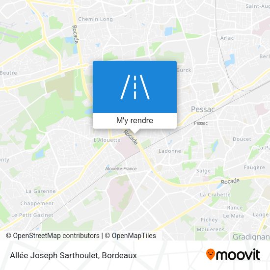 Allée Joseph Sarthoulet plan