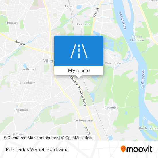Rue Carles Vernet plan