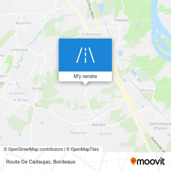 Route De Cadaujac plan