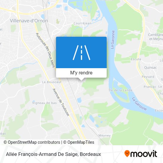 Allée François-Armand De Saige plan
