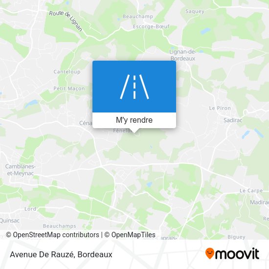 Avenue De Rauzé plan