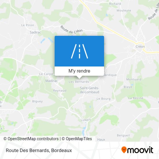 Route Des Bernards plan