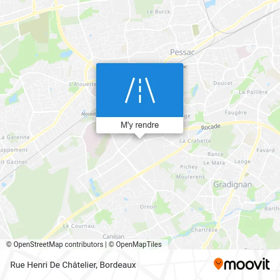 Rue Henri De Châtelier plan