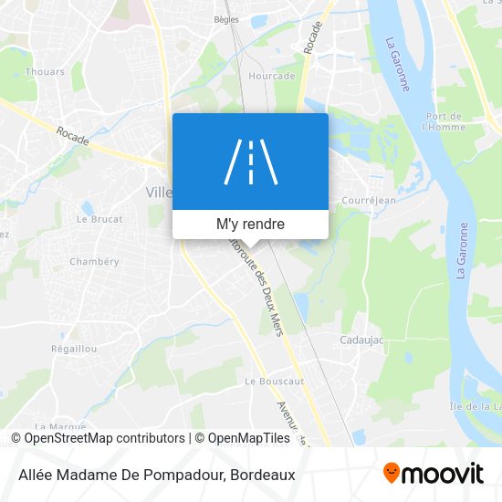 Allée Madame De Pompadour plan