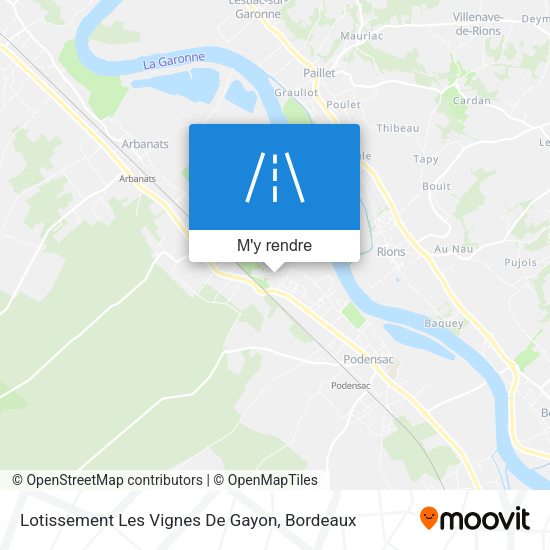 Lotissement Les Vignes De Gayon plan