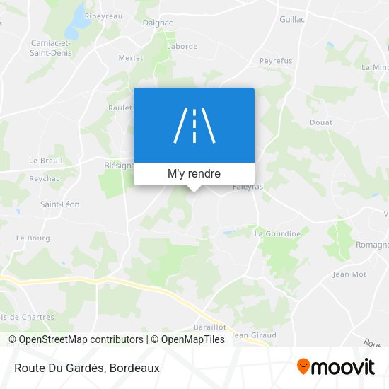Route Du Gardés plan