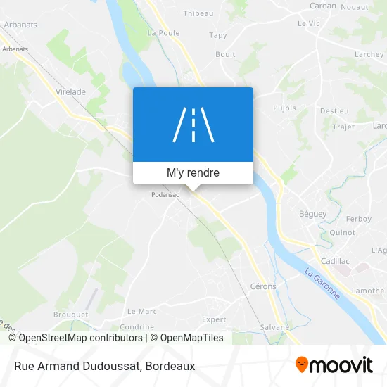 Rue Armand Dudoussat plan