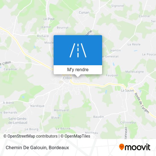 Chemin De Galouin plan