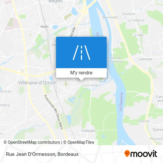 Rue Jean D'Ormesson plan