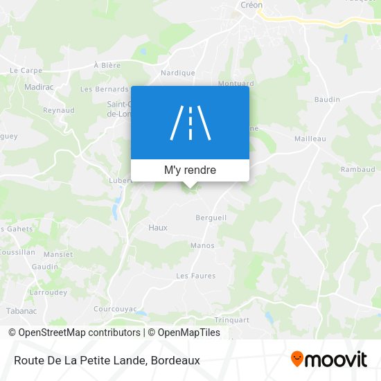 Route De La Petite Lande plan