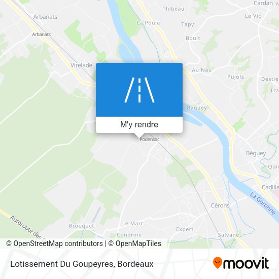 Lotissement Du Goupeyres plan