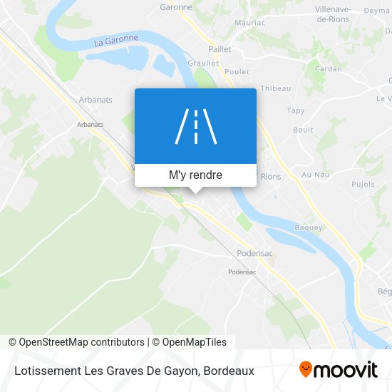Lotissement Les Graves De Gayon plan
