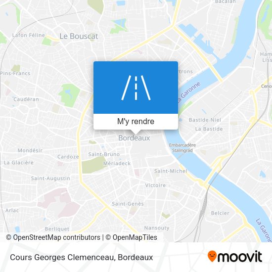 Cours Georges Clemenceau plan