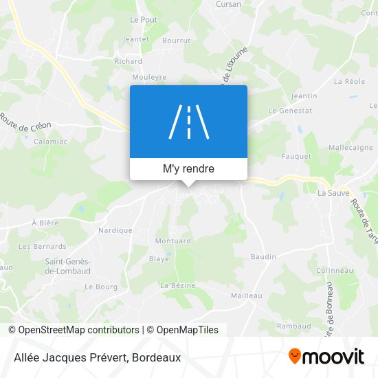 Allée Jacques Prévert plan