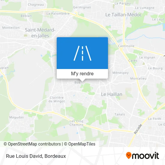 Rue Louis David plan