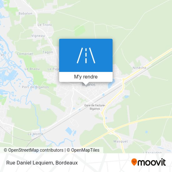 Rue Daniel Lequiem plan