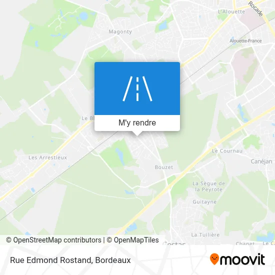 Rue Edmond Rostand plan